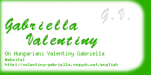 gabriella valentiny business card